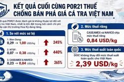 Mỹ tăng thuế chống bán phá giá với cá tra nhập khẩu từ Việt Nam theo POR21