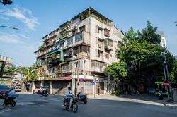 Toàn cảnh khu tập thể 23B Hàng Tre trước đề xuất chờ cải tạo