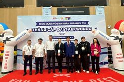 Gần 700 v&otilde; sinh tranh t&agrave;i tại Kỳ thi thăng cấp đai Taekwondo