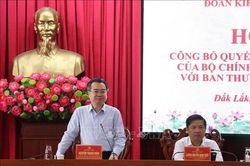 Kiểm tra, giám sát công tác cán bộ đối với Ban Thường vụ Tỉnh ủy Đắk Lắk