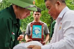 Đưa liệt sĩ Đặng Doãn Ngọ về quê nhà sau 48 năm