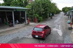 Hơn 300m đường Đặng Văn Bá xuống cấp, tiềm ẩn nguy cơ mất an toàn