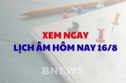 Xem ngay lịch âm dương hôm nay 16/8