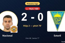 TRỰC TIẾPTrực tiếp Nacional vs Estoril: Nacional nh&acirc;n đ&ocirc;i c&aacute;ch biệt
