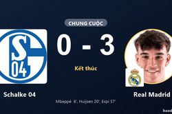 Thắng đậm Schalke 04 0-3, Real Madrid gieo sầu cho đội chủ nh&agrave; tại Veltins-Arena