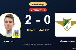 TRỰC TIẾPTrực tiếp Arouca vs Moreirense: Arouca nh&acirc;n đ&ocirc;i c&aacute;ch biệt