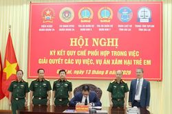 Ký kết quy chế phối hợp trong việc giải quyết các vụ việc, vụ án xâm hại trẻ em