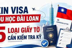 Infographic Xin visa du học Đài Loan: 5 loại giấy tờ cần kiểm tra kỹ