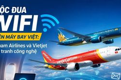 Cuộc đua Wifi trên máy bay Việt: Vietnam Airlines và Vietjet cạnh tranh công nghệ