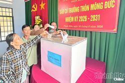 Xã Phước Hữu tổ chức bầu cử trưởng thôn nhiệm kỳ 2026 - 2031