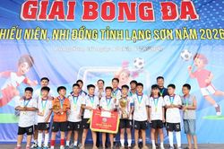 Bế mạc Giải b&oacute;ng đ&aacute; thiếu ni&ecirc;n, nhi đồng tỉnh năm 2026