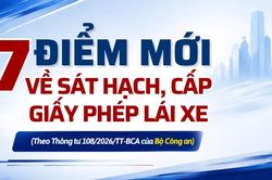7 điểm mới về sát hạch, cấp giấy phép lái xe