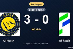 Thống kê trận đấu Al-Nassr 3-0 Al-Fateh: Al-Nassr thắng đậm thuyết phục