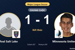 Bắt tay chia điểm, Real Salt Lake v&agrave; Minnesota United FC c&ugrave;ng gi&agrave;nh v&eacute; v&agrave;o v&ograve;ng 1/16