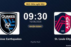 Nhận định San Jose Earthquakes vs St. Louis City: đội hình dự kiến