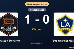 Thống kê trận đấu Houston Dynamo 1-0 Los Angeles Galaxy: Guilherme tỏa sáng, Houston Dynamo giành trọn 3 điểm