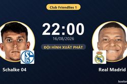 TRỰC TIẾPTrực tiếp Schalke 04 vs Real Madrid: Đội h&igrave;nh xuất ph&aacute;t