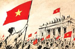 Sắc thắm trời thu tháng Tám