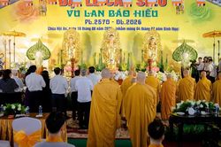 TP.HCM: Trang nghiêm Đại lễ Vu lan - Báo hiếu và cầu siêu anh hùng liệt sĩ tại chùa Hội An (P.Bình Dương)