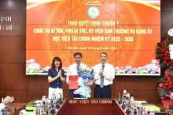 Bộ Tài chính công bố các quyết định về công tác cán bộ tại Học viện Tài chính