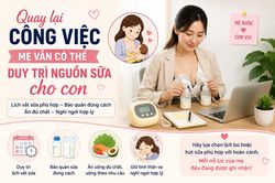 Cách duy trì nguồn sữa mẹ sau thời gian nghỉ thai sản