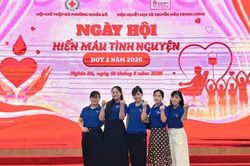 Trường Tiểu học Nghĩa Tân tích cực tham gia Ngày hội Hiến máu tình nguyện đợt 2 năm 2026