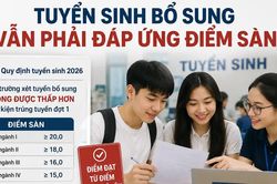 Tuyển sinh bổ sung vẫn phải đáp ứng điểm sàn