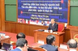 [Ảnh] Tổng Bí thư, Chủ tịch nước Tô Lâm truyền đạt chuyên đề với học viên Lớp bồi dưỡng, cập nhật kiến thức đối với Ủy viên Ban Chấp hành Trung ương Đảng khóa XIV