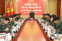Quân khu 3 kiểm tra công tác chuẩn bị diễn tập khu vực phòng thủ tỉnh Quảng Ninh năm 2026