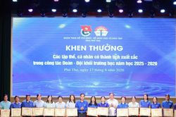 Phú Thọ biểu dương những điển hình trong công tác Đoàn - Đội trường học
