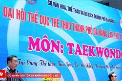 190 vận động vi&ecirc;n dự giải Taekwondo Đại hội Thể dục thể thao TP Đ&agrave; Nẵng lần thứ X