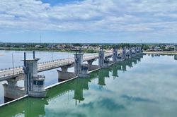 Ngắm sông Trà Khúc 'thay áo' khi đập dâng gần 1.500 tỷ đồng tích nước