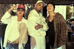 RM và J-Hope vướng tranh cãi sau khi dự concert Chris Brown