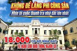 Không để lãng phí công sản: Nhìn từ cuộc thanh tra nhà đất lớn nhất - Kỳ 1: 99 đoàn thanh tra, 18.000 cơ sở nhà đất
