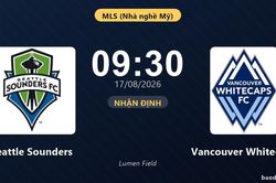 Nhận định Seattle Sounders vs Vancouver Whitecaps: đội hình dự kiến