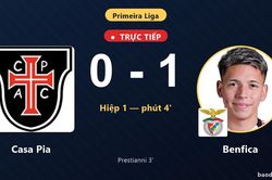 TRỰC TIẾPTrực tiếp Casa Pia vs Benfica: Benfica mở tỷ số