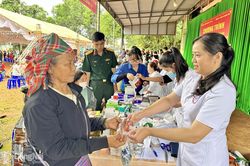 Đoàn Kinh tế - Quốc phòng 720 chăm lo sức khỏe nhân dân