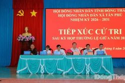 Cử tri xã Tân Phú kiến nghị sớm giải quyết hạ tầng giao thông và môi trường nước