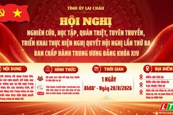 Ng&agrave;y 20/8 sẽ triển khai Hội nghị nghi&ecirc;n cứu, học tập, qu&aacute;n triệt, tuy&ecirc;n truyền, triển khai thực hiện Nghị quyết Hội nghị lần thứ ba Ban Chấp h&agrave;nh Trung ương Đảng kh&oacute;a XIV