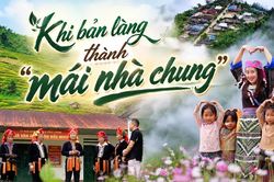 Khi bản làng thành "mái nhà chung"