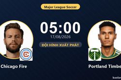 TRỰC TIẾPTrực tiếp Chicago Fire vs Portland Timbers: Đội h&igrave;nh xuất ph&aacute;t