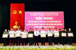 Tổng kết công tác tuyển chọn, gọi công dân nhập ngũ và thực hiện nghĩa vụ tham gia Công an nhân dân năm 2026