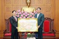 Đoàn công tác tỉnh Bò Kẹo chào xã giao lãnh đạo tỉnh Sơn La