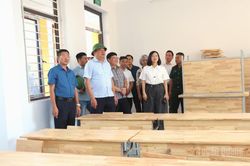 Giám sát tiến độ xây dựng trường phổ thông nội trú liên cấp Thanh Thủy, Minh Tân
