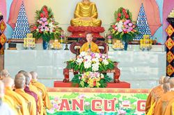 Thanh Hóa: Hòa thượng Thích Bảo Nghiêm sách tấn hành giả an cư tại hạ trường chùa Bảo Nam