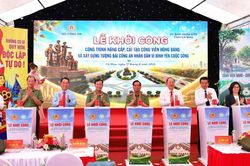 Cà Mau khởi công chỉnh trang Công viên Hồng Bàng, xây dựng Tượng đài CAND