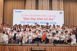 'Qua ống kính trẻ thơ' vinh danh 16 tác phẩm xuất sắc