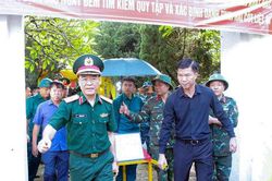 Xã Trần Phú bàn giao 41 mẫu sinh phẩm hài cốt liệt sĩ
