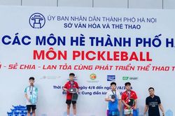 Chắp cánh đam mê pickleball cho nhà vô địch trẻ Hà Nội