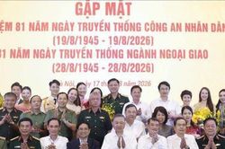 Tổng Bí thư, Chủ tịch nước Tô Lâm dự gặp mặt kỷ niệm ngày truyền thống ngành Công an, Ngoại giao